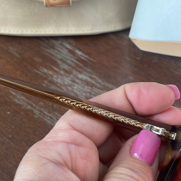 Chloe NWT CH0079S 001 Havana brown sunglasses with suede logo case and paperwork - Picture 8 of 16